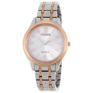 FX04380B NWT Citizen Fashion Ladies Eco-Drive Steel Authentic Watch